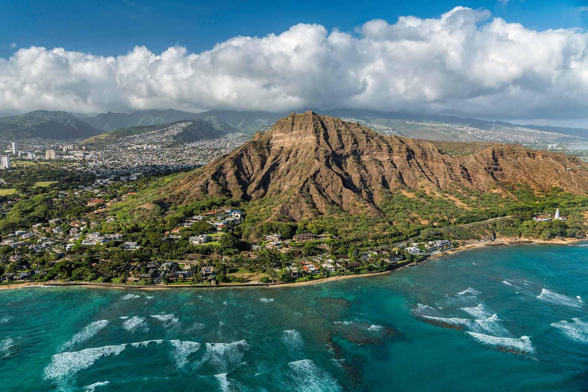 Diamond Head Mountain, Honolulu, Oahu, Hawaii